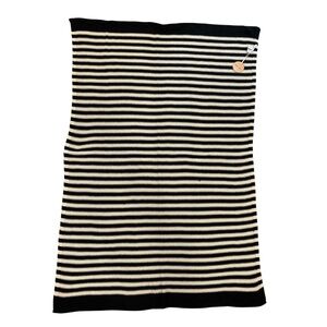 Black and White Stripped Blanket
